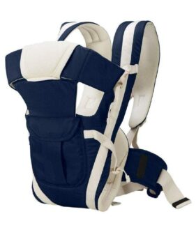 4-in-1 Adjustable Baby Carrier - Breathable Fabric, Safety Belt, 3 Positions