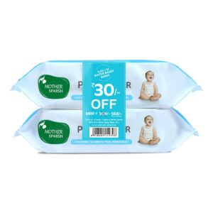 99% Pure Water Baby Wipes - Unscented, Thick, 72 pcs/pack - Super Saver Pack of 2