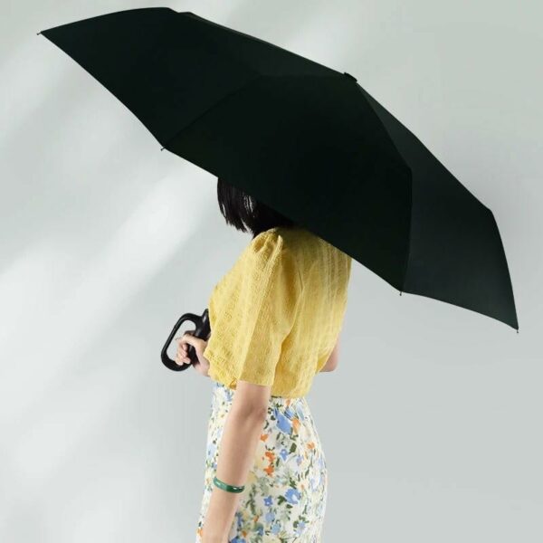 Folding Windproof Umbrella with Carabiner Handle - 40 Inch - Image 5