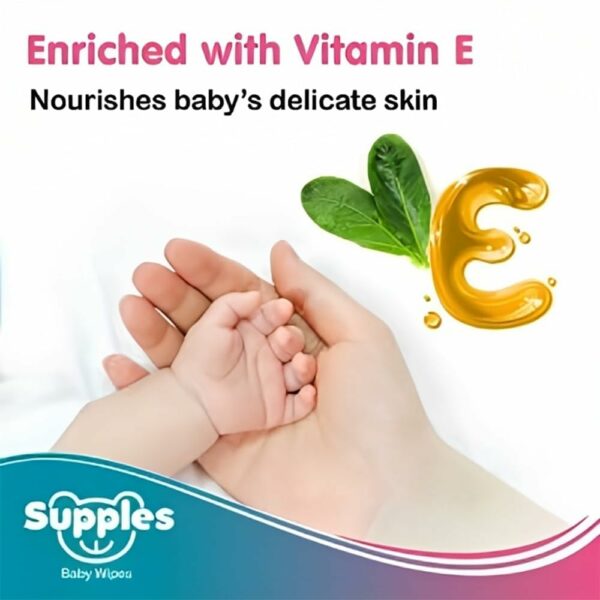 Baby Wet Wipes - 432 Count, Aloe Vera & Vitamin E, Alcohol-Free - Image 5