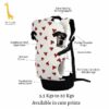 Skippy 4-in-1 Baby Carrier with Extra Head Support - 3.5 to 20 kgs