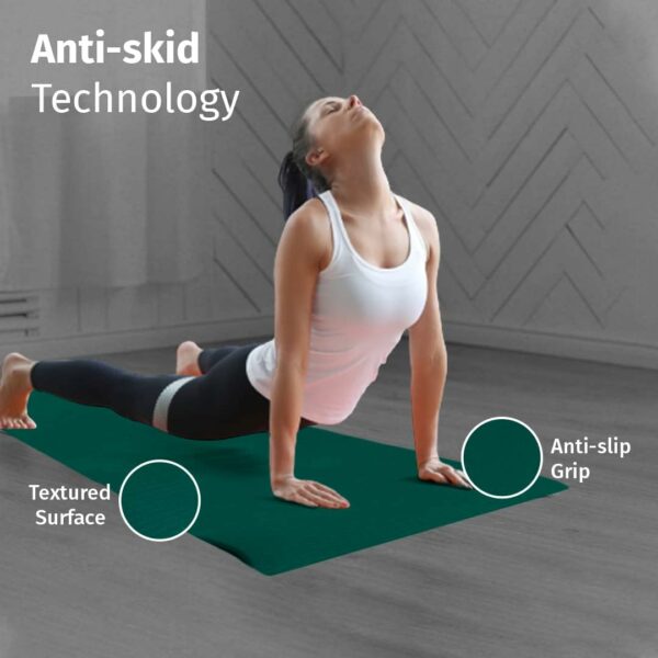 Eco-Friendly 4mm Yoga Mat with Carry Strap for Home & Outdoor - Image 5
