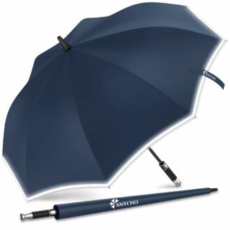 Large Windproof Auto Open Umbrella with UV Protection