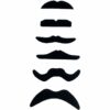 12x Self Adhesive Mustache Set for Parties and Costumes