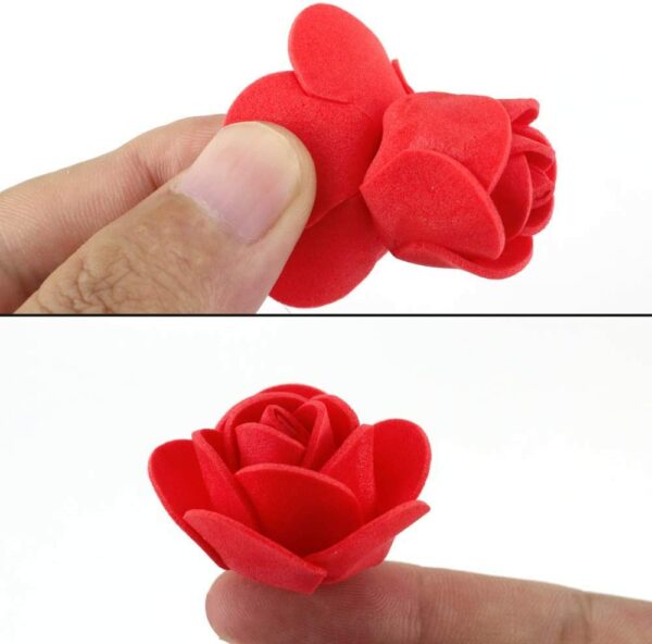 50 Pcs Small Artificial Foam Rose Flowers for DIY Crafts & Decor - Image 3