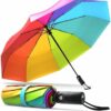 Windproof Automatic Travel Umbrella - Large 42 Inch Canopy
