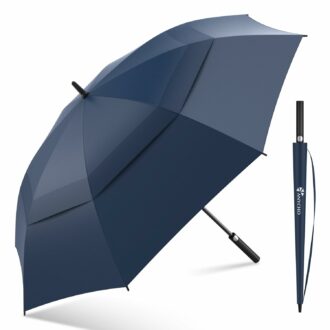 60-Inch Double Layer Umbrella for 3-4 People - Windproof & Waterproof
