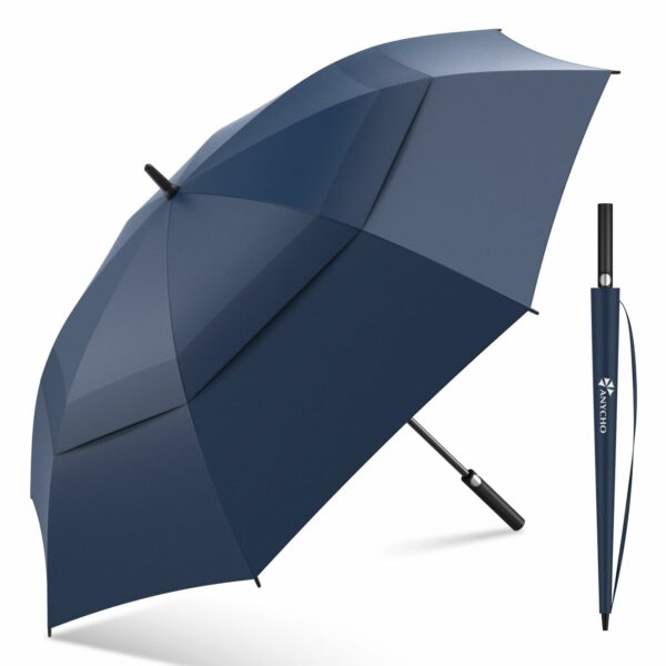 60-Inch Double Layer Umbrella for 3-4 People - Windproof & Waterproof