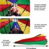 Handsfree Hat Umbrella for Sun and Rain Protection - 21.6 Inches