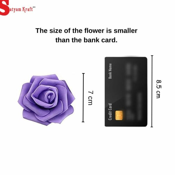 12 Pcs Big Artificial Foam Rose Flowers for DIY Crafts & Decor - Image 2