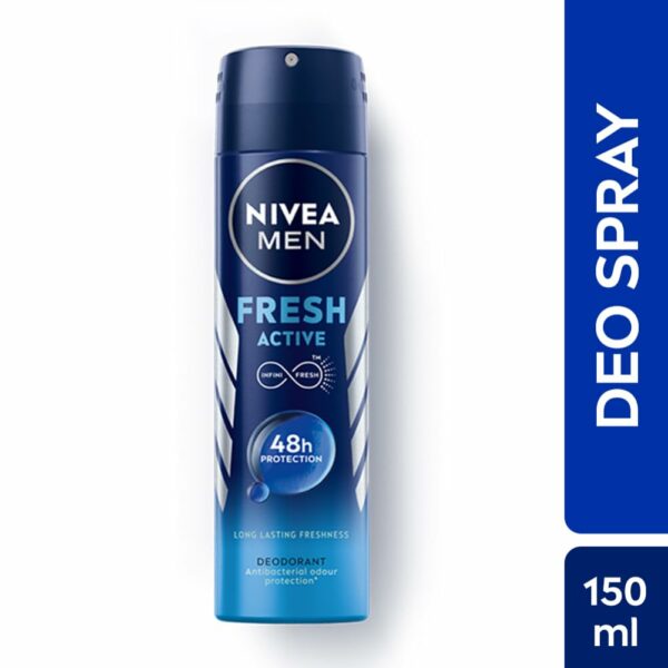 Men's Fresh Active Deodorant 150ml - Antibacterial, Ocean Fresh - Image 2