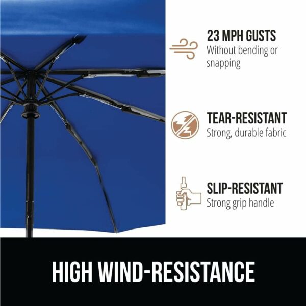 Large UV Protection Automatic Umbrella for All Ages - Windproof & Stylish - Image 4