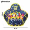 Hexagonal Ball Pool for Kids with 20 Balls - Indoor/Outdoor Fun