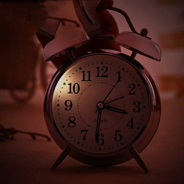 Vintage Twin Bell Alarm Clock with Loud Sound and LED Display - Image 5