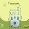 Baby Training Toothbrush Set with Anti-Choking Shield - 3 Pcs