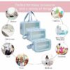 Large Capacity Cosmetic Pouch - Portable Makeup Bag Set of 3