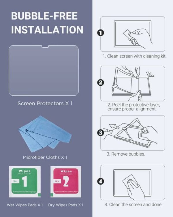 Tempered Glass Screen Protector for iPad 10th/11th Gen - Image 3