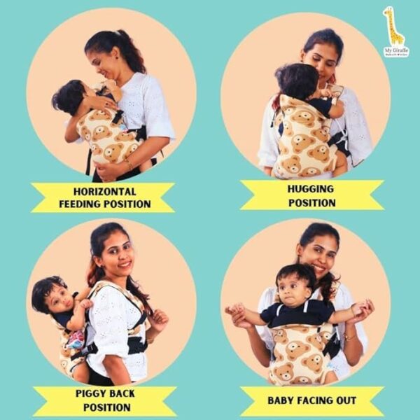 Skippy 4-in-1 Baby Carrier with Extra Head Support - 3.5 to 20 kgs - Image 4