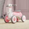 Toddler Balance Bike 1-3 Years - 4 Wheels, Pink Design