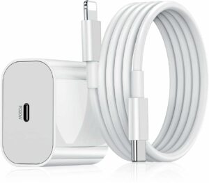20W Fast Charger & Cable for iPhone 14/13/12/X Series - Portable