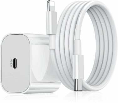 20W Fast Charger & Cable for iPhone 14/13/12/X Series - Portable