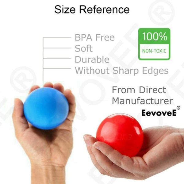 50 Pcs 6 cm Soft Multi Colour Plastic Pool Balls for Kids - Image 2