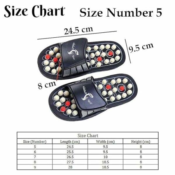 Acupressure Magnetic Therapy Slippers for Blood Circulation - Unisex - Image 6