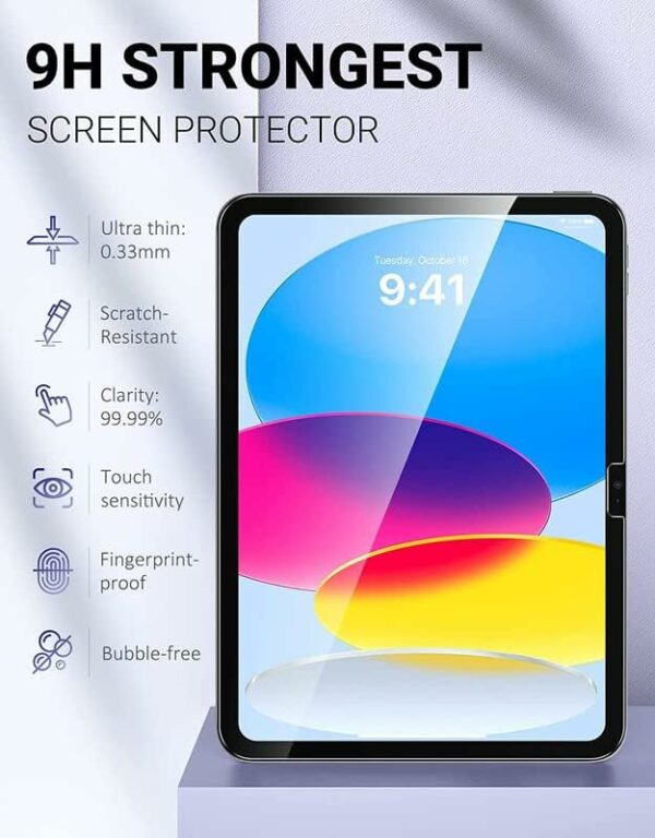 Tempered Glass Screen Protector for iPad 10th/11th Gen - Image 2