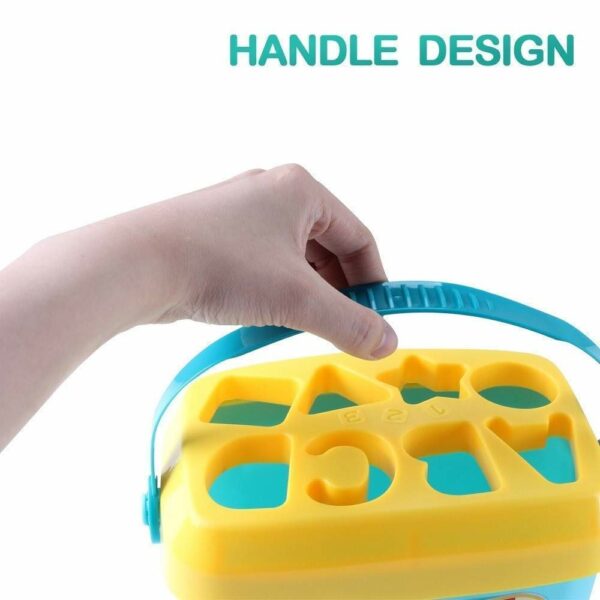 Educational Shape Sorter Toy for Toddlers - 16 Colorful Blocks - Image 5