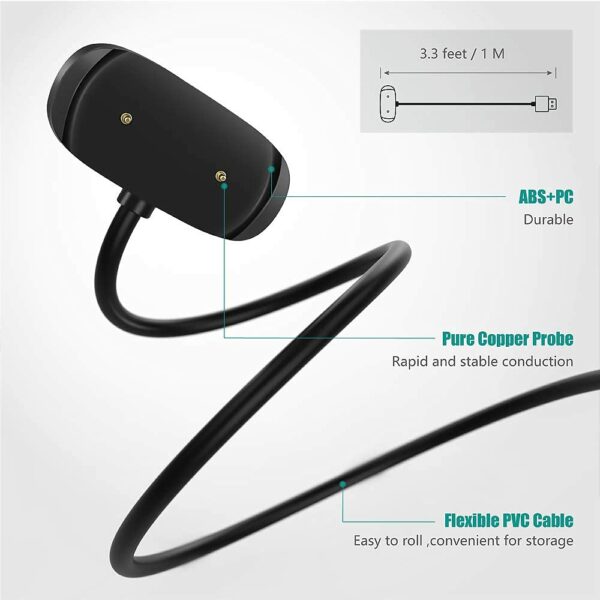 USB Charging Cable for Amazfit GTR 2, GTS 2, BIP U - 3.3ft - Image 3