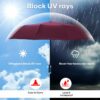 Compact Travel Umbrella - Windproof, UV Protection, Lightweight