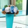 Sea Breeze Everlasting Floral Bouquet - 6 Inch Tabletop Arrangement