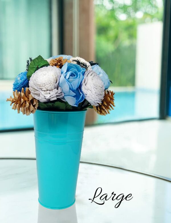Sea Breeze Everlasting Floral Bouquet - 6 Inch Tabletop Arrangement - Image 2