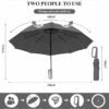 Compact Auto Open/Close Windproof Umbrella with UV Protection