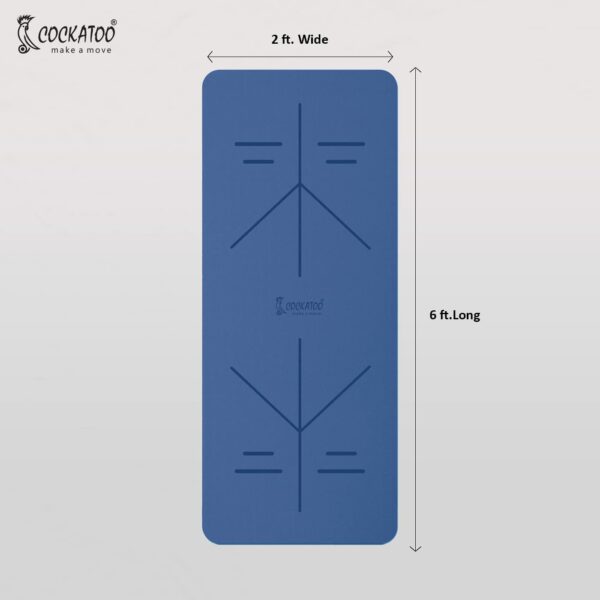 Premium 6 MM TPE Non-Slip Yoga Mat with Carry Bag - 183x61 CM - Image 3