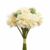 Artificial Dahlia Flower Bunch for Home & Event Decor - White