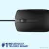 Wired Optical Mouse 1000DPI with LED Tracking - Black