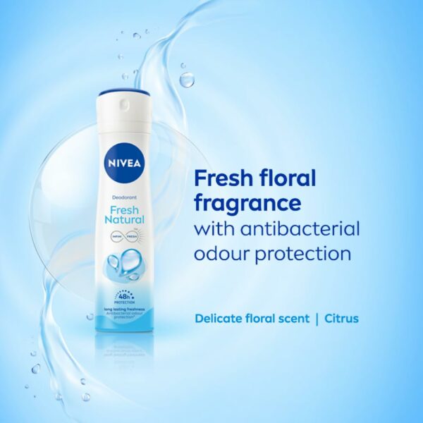 Fresh Natural Deodorant Spray for Women - 150ml - Image 3
