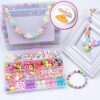 Plastic Beads Craft Kit for Kids - DIY Jewelry Making Set