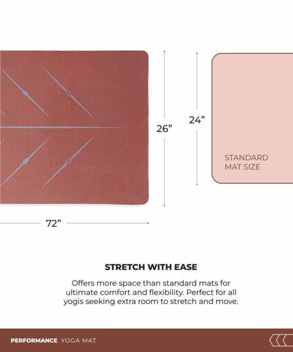 Extra Large 8mm Thick Yoga Mat with GuideAlign - Portable & Anti-Slip - Image 6