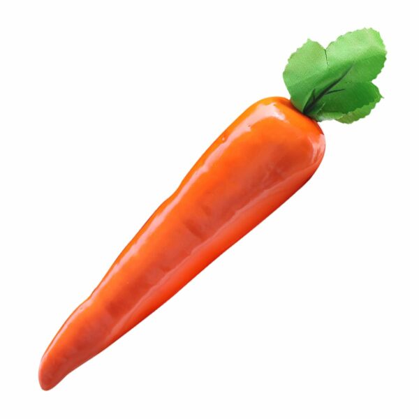 Glossy Artificial Carrot Decoration - Pack of 2 for Home & Office - Image 4