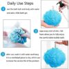 Round Loofah Bath Sponge & Back Scrubber - 2 Pack