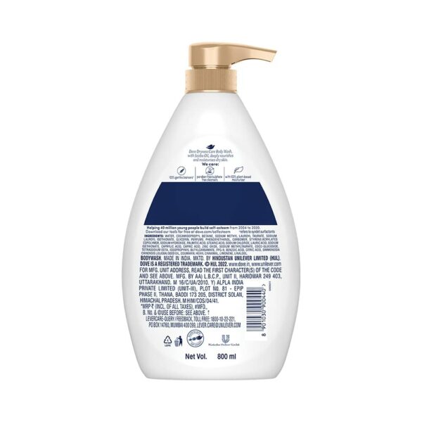 Gentle Bodywash with Jojoba Oil - 800ml - Nourishing Care - Image 2