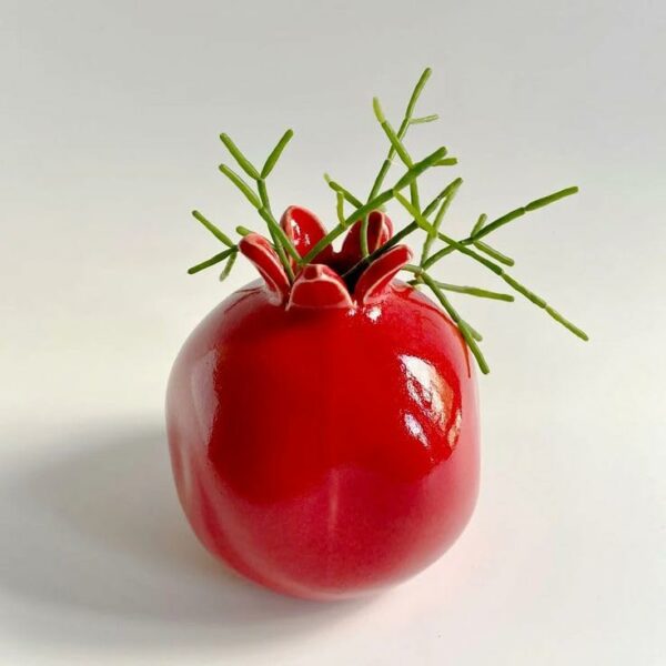 Ceramic Pomegranate Showpiece - 5 Inch Decorative Item - Image 4