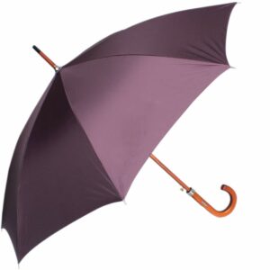 Classic Wooden Umbrella with Large Canopy and UV Protection
