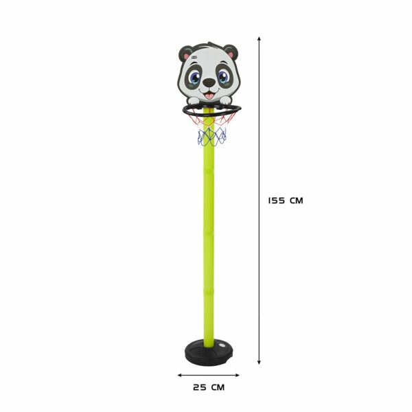 Adjustable Panda Emoji Basketball Set for Kids - Indoor & Outdoor Fun - Image 6