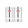 Stainless Steel Canister Set - Airtight Kitchen Storage for Tea, Coffee, Spices - 1200Ml, Set of 2
