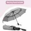 Windproof Automatic Travel Umbrella - Large 42-Inch Canopy
