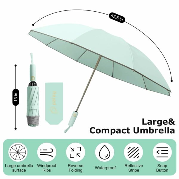 50'' Compact Auto Open/Close Umbrella with UV Protection - Image 2
