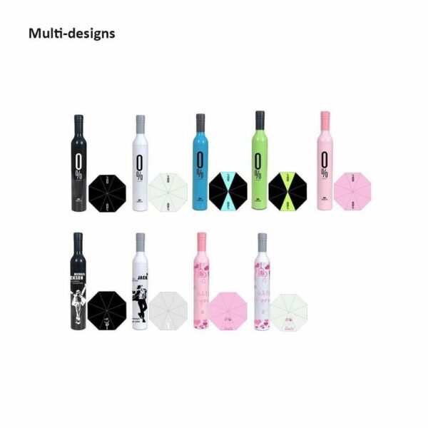 Compact Bottle Umbrella ? Portable Folding Umbrella in Wine Bottle Case - Image 3